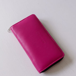 leather cerise wallet women's purse