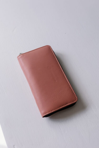 pink leather wallet stonecamp